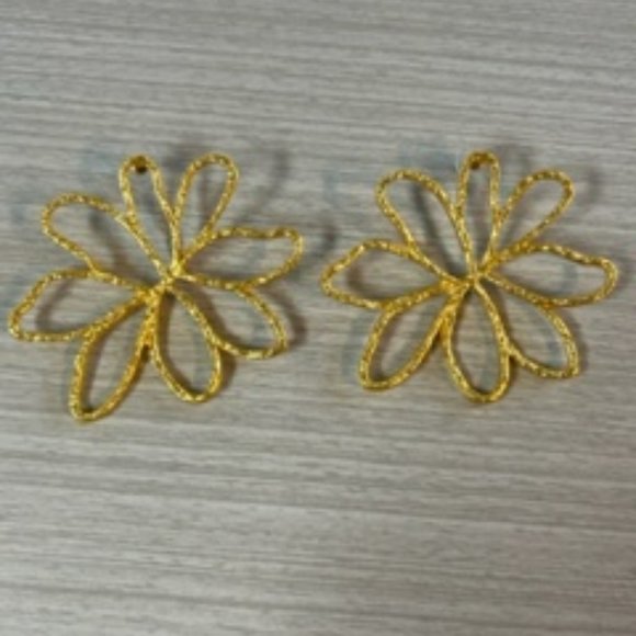 Super Anthropologie Daisy Floral Earrings - Picture 4 of 4
